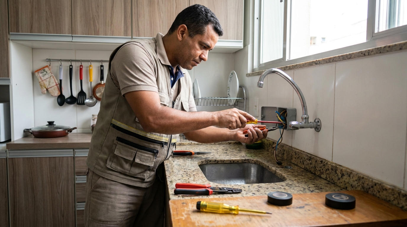 Instalação em Cozinha ou Área Gourmet em Campo Grande‑MS
